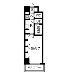 サムティ大阪WESTグランジールの物件間取画像